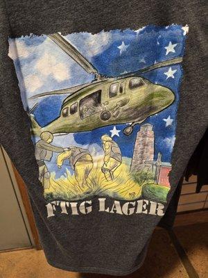 T-shirt in support of the local base