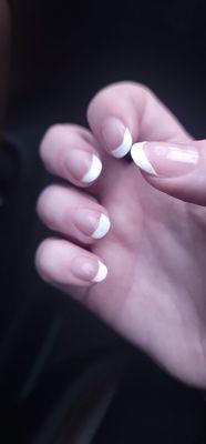 French tip done by Kim (: