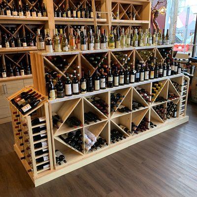 Our bottle shop offers 280 labels, soon growing to 500 distinct wines from which to choose.