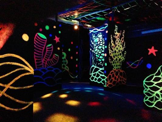 Our laser tag room!