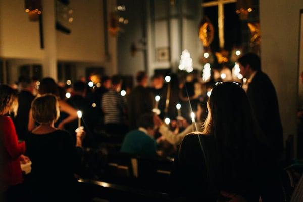 Christmas Eve by candlelight