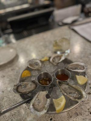 Oysters on the half shell