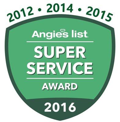 Angie's List Super Service Award Winner