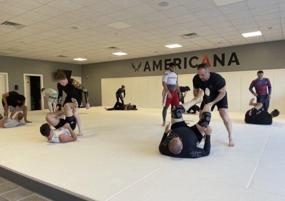 Adult no-gi class. Learn a new sport and challenge yourself while getting in great shape and having fun!