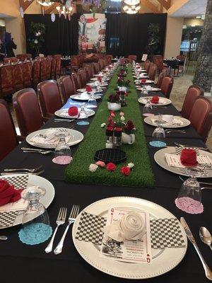 Mad hatter themed dinner