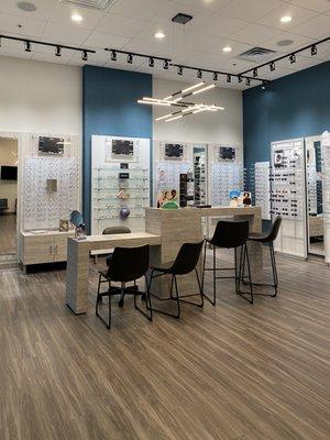 We maintain a wide variety of frames in our optical.