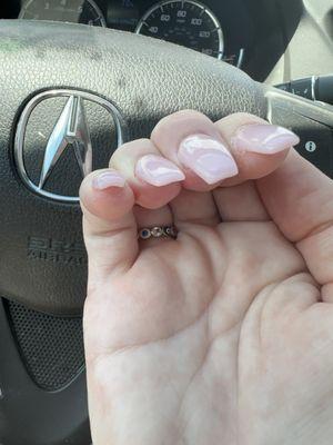 Pinky thicker than other nails