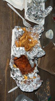 OG tenders with garlic fries