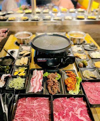 Hotpot&Grill and Wagyu beef only Extra $5 more all you can eat