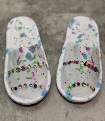 Splatter Paint Slippers!