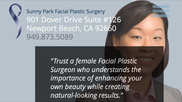 Dr. Sunny Park - Newport Beach Facial Plastic Surgeon