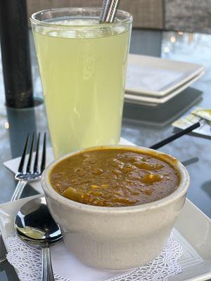 Mulligatawny soup appetizer