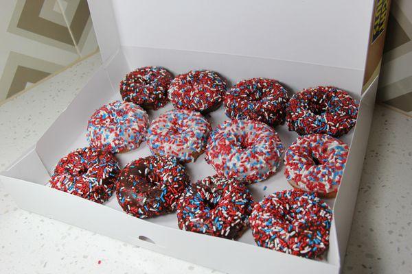 Fourth of July donuts