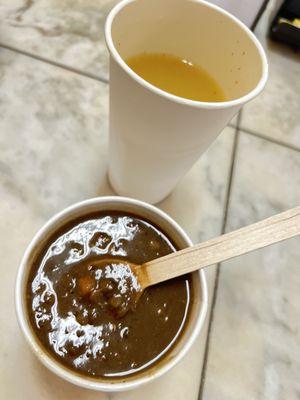 Lentil Soup & Pineapple Ginger Juice. Yummmm!!!!