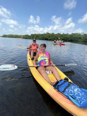 Mark n Betsy in Kayak