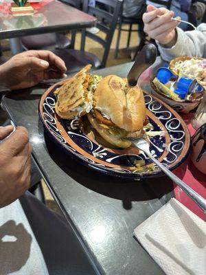 Torta de Chilaquiles Gorditas Aztec