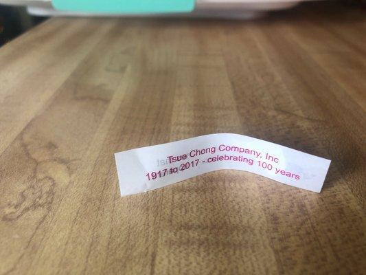 Expired fortune cookie