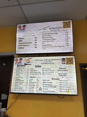 Menu inside