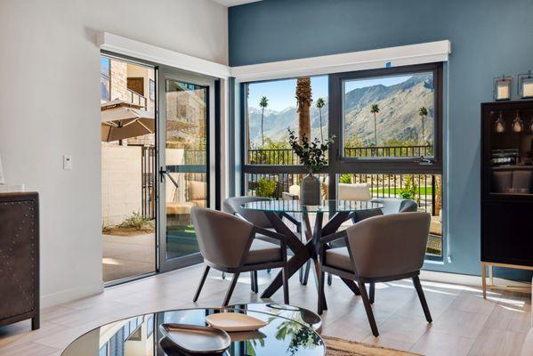 Every apartment at Living out, Palm Springs has a a piece of our famous mountain views