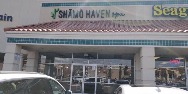 ShamoHaven Spa store front.