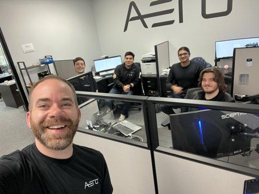 A few of the Aero team members