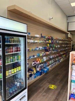 We have a large variety of first aid and vitamin supplies.