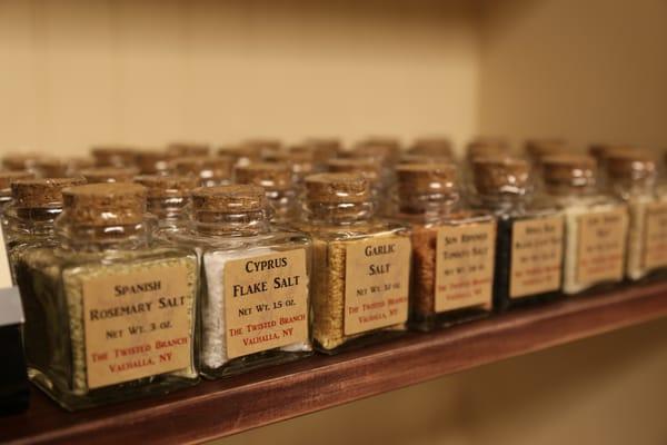 Naturally flavored sea salts and cane sugars