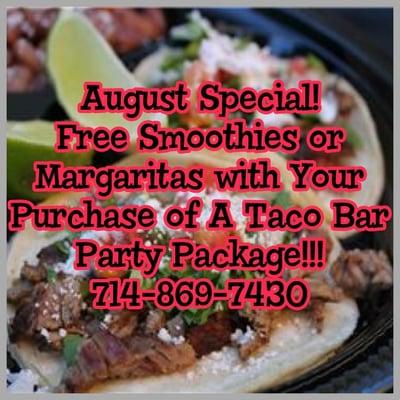 Free Smoothies in August!