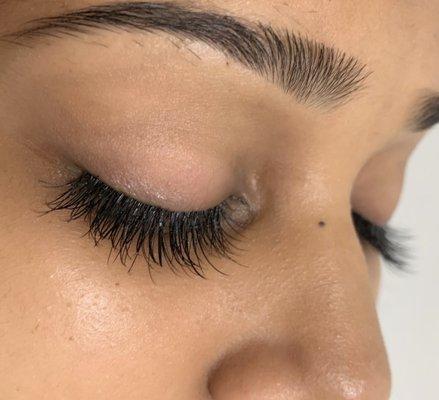 Eyelash extensions.