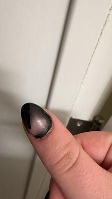 my nail as i'm writing this