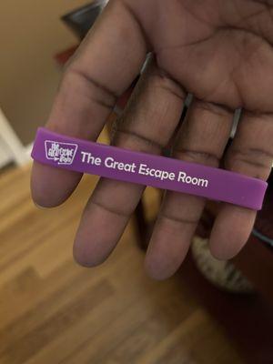 We were given escape bracelets