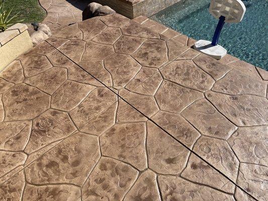 Stain Stamped Concrete