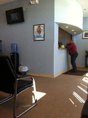 Mom getting her teeth fixed at Valley Dental