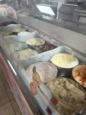 Ice cream selections