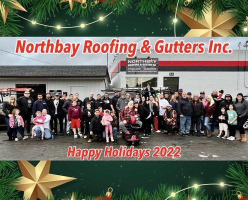 Happy Holidays from Northbay Roofing & Gutters Inc.  
#NORTHBAY #ROOFING #GUTTERS #FAMILY