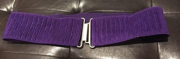 This purple elastic was $2.50 a yard. What a deal.