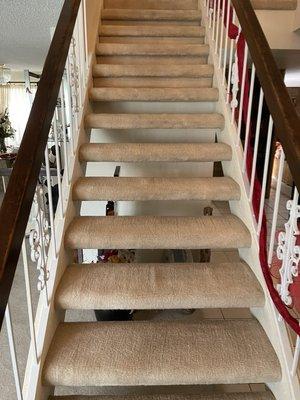 Stair carpet cleaning in Anaheim. After results