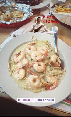 Linguine shrimp