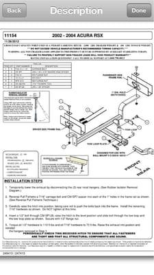 Tow Hitch installation on Acura RSX