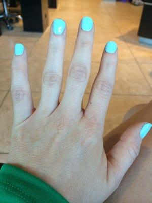 Love my manicure! Essie "mint candy apple"! Great for Easter!