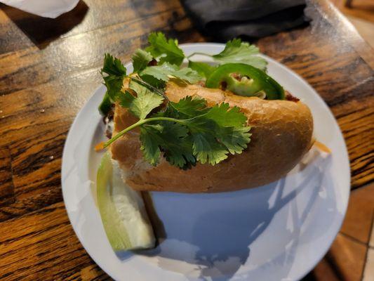 Grilled pork banh mi