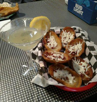 Tater Skins & a Lemon Drop