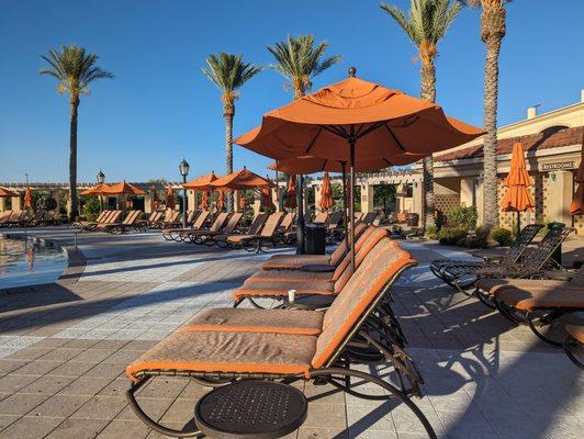 The pool lounge area at Casino del Sol.