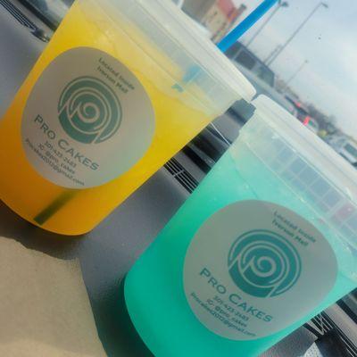 Blue Lagoon & Mango Lemonade