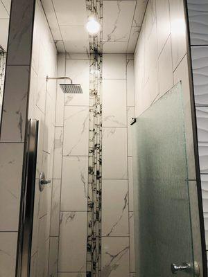 Men's shower area