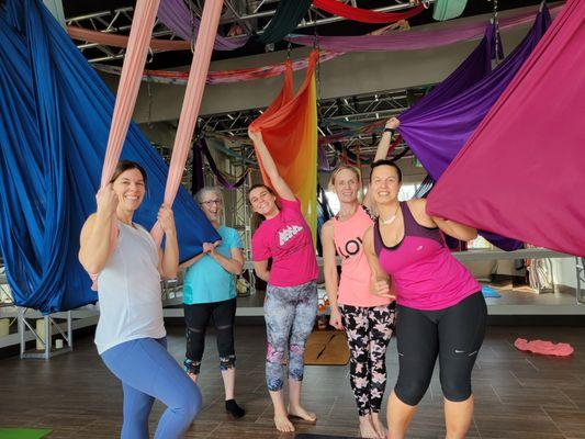 Aerial Yoga for Adults!