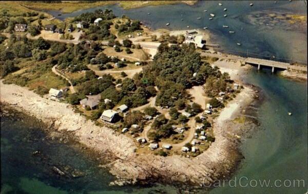 Aerial view of campground