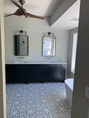 Remodeled bathroom.