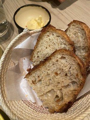 Soft and crunchy sourdough bread basket