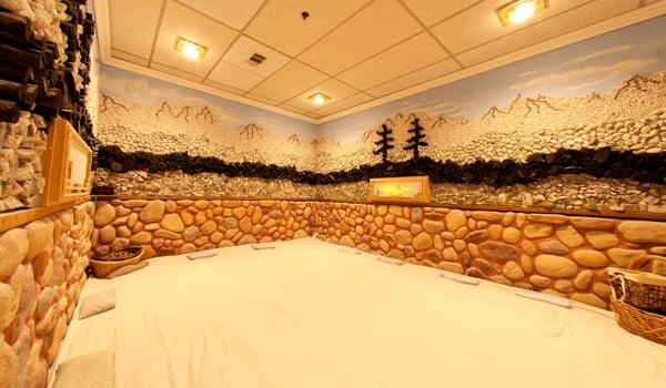 Sea Salt Room - Discover many health benefits our three earth energy heated rooms have to offer.